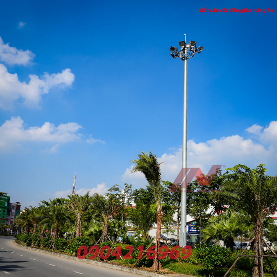 Cột đèn giàn nâng hạ - Thiết Bị Chiếu Sáng Phan Nguyễn - Công Ty TNHH Điện Và Cơ Khí Phan Nguyễn